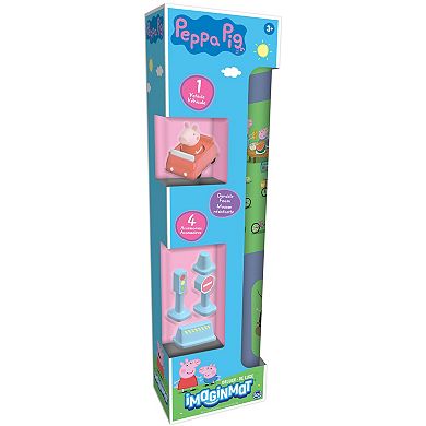 TCG Toys Imaginmat: Deluxe Peppa Pig 30.5" x 20.5" Floor Playmat & Toy Car