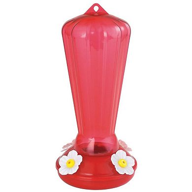 More Birds Plastic Hollyhock Hummingbird Feeder - 25 Ounce