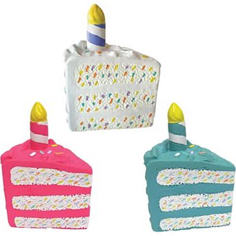 FOUFIT Birthday Cake Unisex Chew Toy - Case of 3 (6")