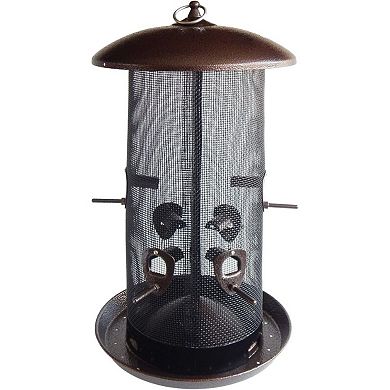 More Birds Hammered Copper Giant Combo Screen Feeder 10 Port - 8.4 Quart