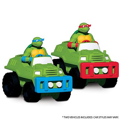 TCG Toys Imaginmat: Jumbo TMNT 47 x 61" Floor Playmat & 2 Toy Cars