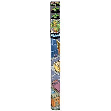 TCG Toys Imaginmat: Jumbo TMNT 47 x 61" Floor Playmat & 2 Toy Cars
