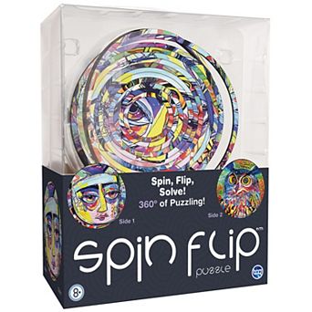 TCG Toys Spin Flip Puzzle: Abstract 2L- 14 Rings Double-Sided Puzzle