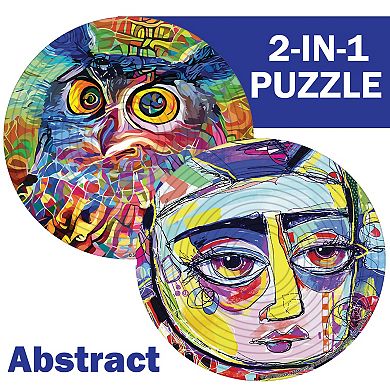 TCG Toys Spin Flip Puzzle: Abstract 2L- 14 Rings Double-Sided Puzzle