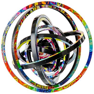 TCG Toys Spin Flip Puzzle: Abstract 2L- 14 Rings Double-Sided Puzzle