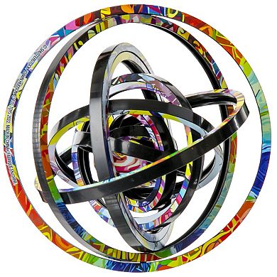 TCG Toys Spin Flip Puzzle: Abstract 2L- 14 Rings Double-Sided Puzzle