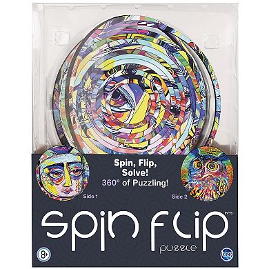TCG Toys Spin Flip Puzzle: Abstract 2L- 14 Rings Double-Sided Puzzle
