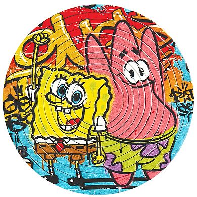 TCG Toys Spin Flip Puzzle: Spongebob Graffiti 12 Rings 2-In-1 Double-Sided Puzzle