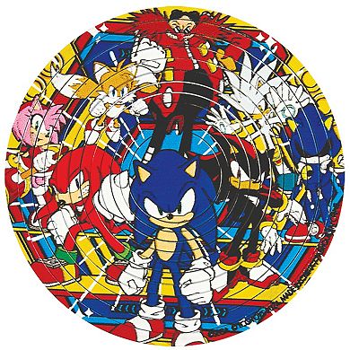 TCG Toys Spin Flip Puzzle: Sonic & Dr. Eggman 12 Rings 2-In-1 Double-Sided Puzzle