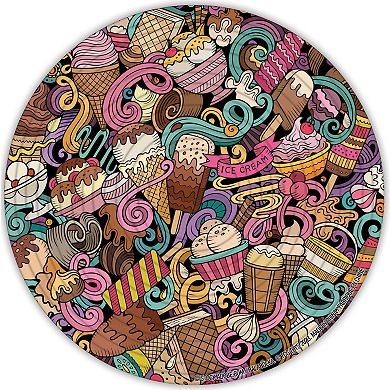 TCG Toys Spin Flip: Puzzle Ice Cream & Pizza 14 Rings 2-In-1 Double-Sided Puzzle