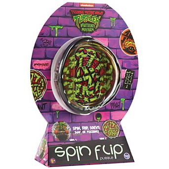 TCG Toys Spin Flip: Puzzle TMNT Pizza Time 12 Rings 2-In-1 Double-Sided Puzzle