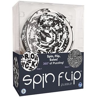 TCG Toys Spin Flip Puzzle: Hypnotic 2L- 14 Rings 2-In-1 Double-Sided Puzzle