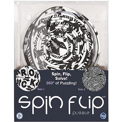 TCG Toys Spin Flip Puzzle: Hypnotic 2L- 14 Rings 2-In-1 Double-Sided Puzzle