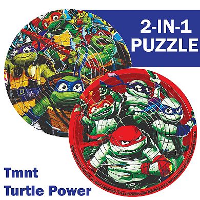 TCG Toys Spin Flip Puzzle: TMNT Turtle Power 12 Rings - 2-In-1 Double-Sided Puzzle