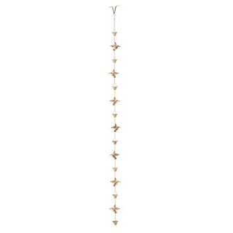 Glitzhome 8.5ft 15 pc Patina Finish Bird and Cup Shaped Rain Chain