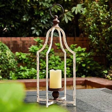 Glitzhome 22.00"H Large Farmhouse Metal Lantern