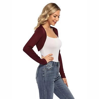 Women's Casual Knitted Open Front Sweater Long Sleeve Cardigan