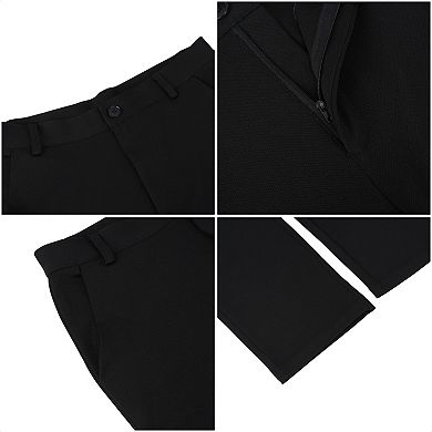 Men's 3 pc Suit Casual 1 Button Tux Blazer Jacket Tie and Pants Suit Set