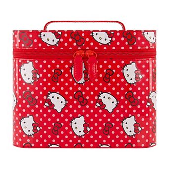 Sanrio Hello Kitty Red Polka Dot Large Cosmetic Case Organizer