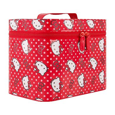 Sanrio Hello Kitty Red Polka Dot Large Cosmetic Case Organizer