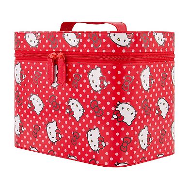 Sanrio Hello Kitty Red Polka Dot Large Cosmetic Case Organizer