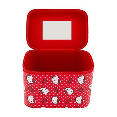Sanrio Hello Kitty Red Polka Dot Large Cosmetic Case Organizer
