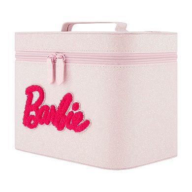 Barbie® Glitter Pink Large Cosmetic Case Organizer