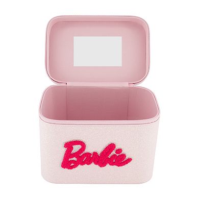 Barbie® Glitter Pink Large Cosmetic Case Organizer