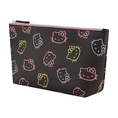 Sanrio Hello Kitty Neon Trapezoid Cosmetic Travel Bag