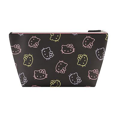 Sanrio Hello Kitty Neon Trapezoid Cosmetic Travel Bag