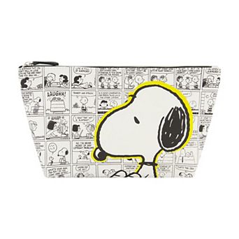 Peanuts Snoopy Comic Strip Trapezoid Cosmetic Travel Bag