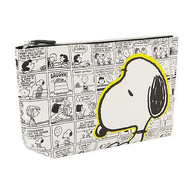Peanuts Snoopy Comic Strip Trapezoid Cosmetic Travel Bag