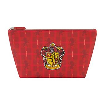 Harry Potter Gryffindor Plaid Trapezoid Cosmetic Travel Bag