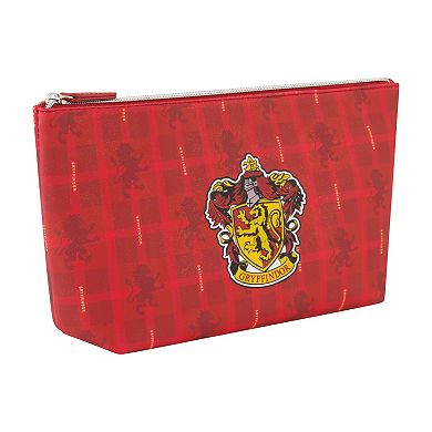 Harry Potter Gryffindor Plaid Trapezoid Cosmetic Travel Bag