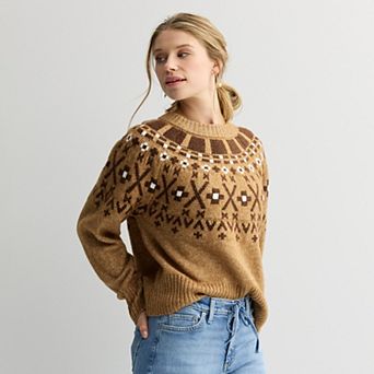 Women's Sonoma Goods For Life® Cozy Heritage Fair Isle Sweater