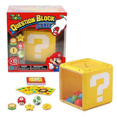 Epoch Games Super Mario What's In The Question Block Tabletop Game