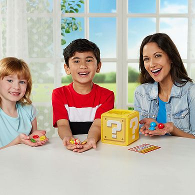 Epoch Games Super Mario What's In The Question Block Tabletop Game