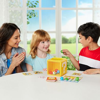 Epoch Games Super Mario What's In The Question Block Tabletop Game