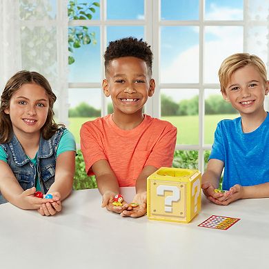 Epoch Games Super Mario What's In The Question Block Tabletop Game