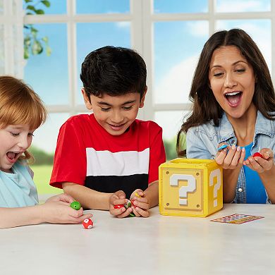 Epoch Games Super Mario What's In The Question Block Tabletop Game
