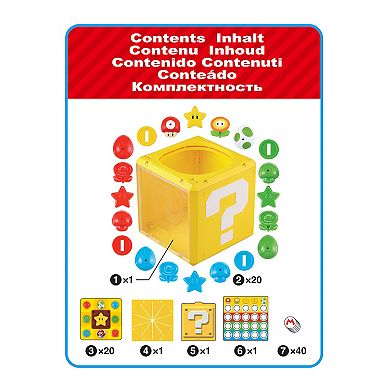 Epoch Games Super Mario What's In The Question Block Tabletop Game