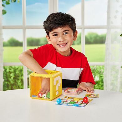 Epoch Games Super Mario What's In The Question Block Tabletop Game