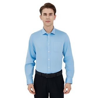Men's Savile Row Classic Fit Sateen Dress Shirt