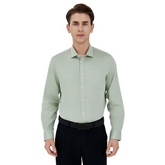 Men's Savile Row Classic Fit Sateen Dress Shirt