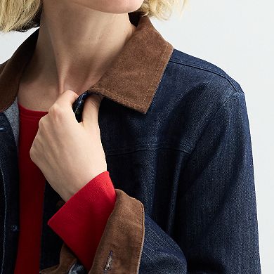 Women's Croft & Barrow® Denim Barn Coat