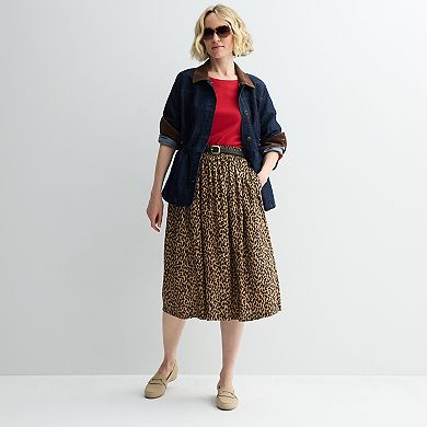 Women's Croft & Barrow® Denim Barn Coat