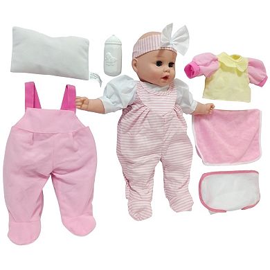 Goldberger Doll Baby's First 16" Soft Baby Doll Playset