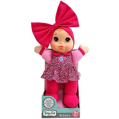 Goldberger Doll Baby's First Kisses Baby Doll Toy with Animal Print Top