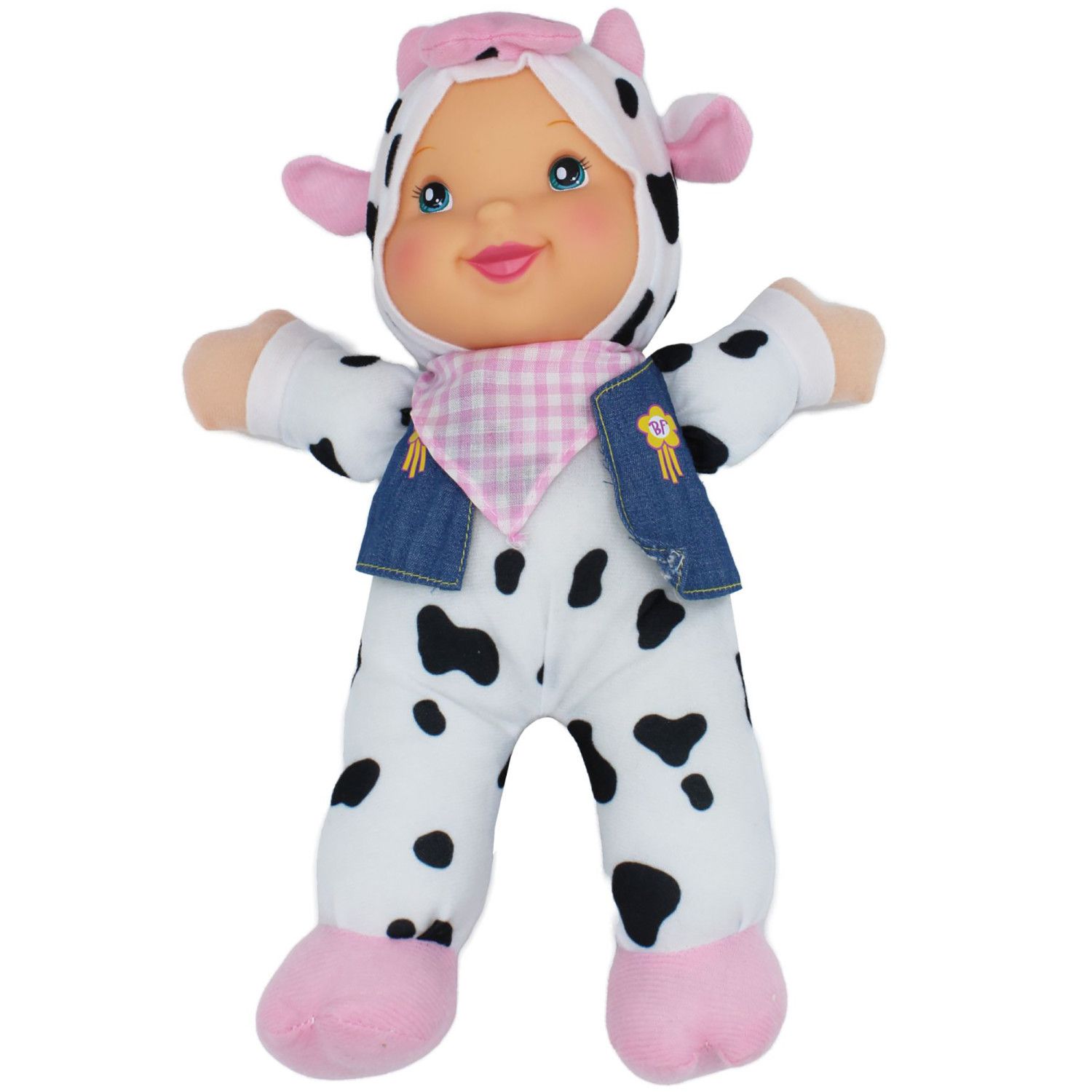 Детская кукла Goldberger Doll Baby's First Doll Singing Farm Animal Friends Cow Baby Doll — фото 1