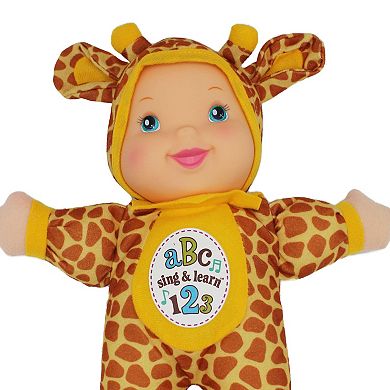 Goldberger Doll Baby's First Sing & Learn Giraffe Toy Doll